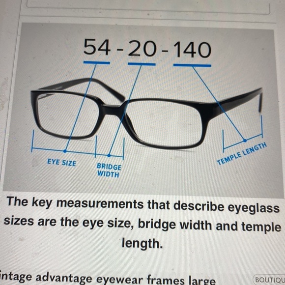 Vintage advantage eyewear frames Large New - Picture 11 of 11